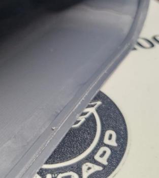 Preview: Zündapp Luftfilterdeckel 530-10.135 20mm Durchlass in GRAU für KS 50 100 Typ 517 514 518 usw.